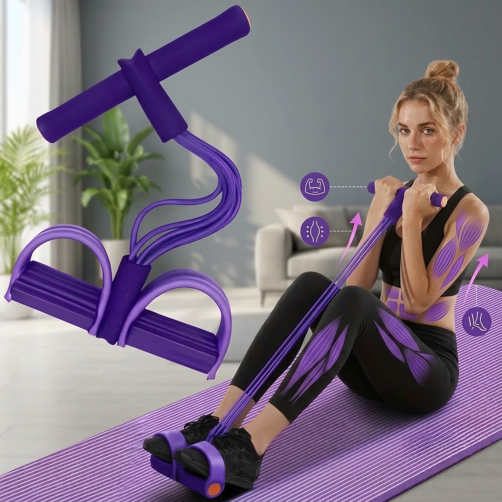 Home Gym Full Setup - Bande de résistance à pédale avec
