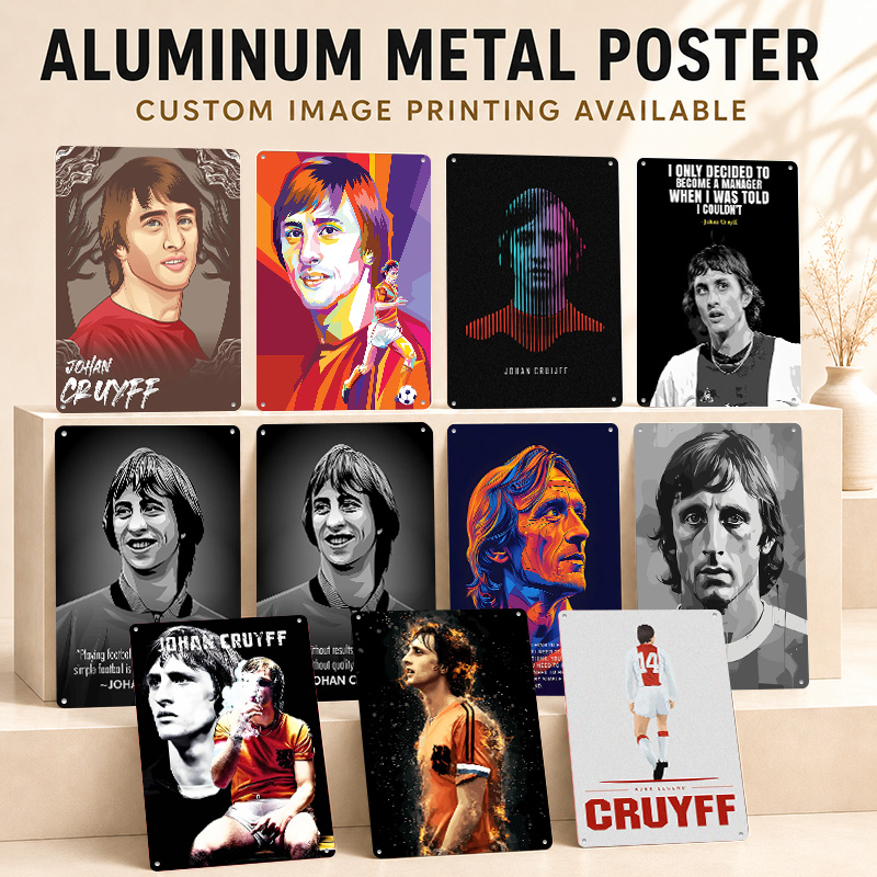 Home Gym Yes Or No - Affiches imprimées de Johan Cruyff, Plaque