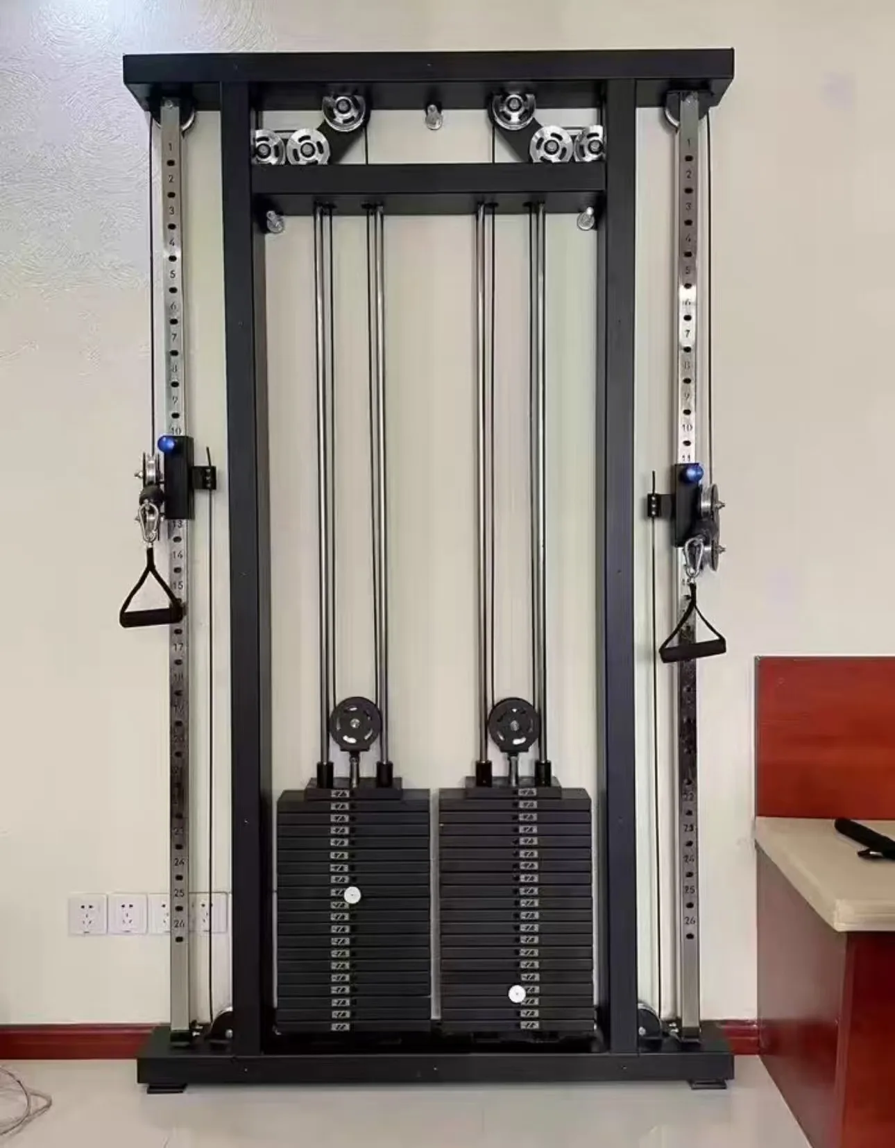 Home Gym Cable Machine - Machine de musculation multifonctionnelle à câbles,