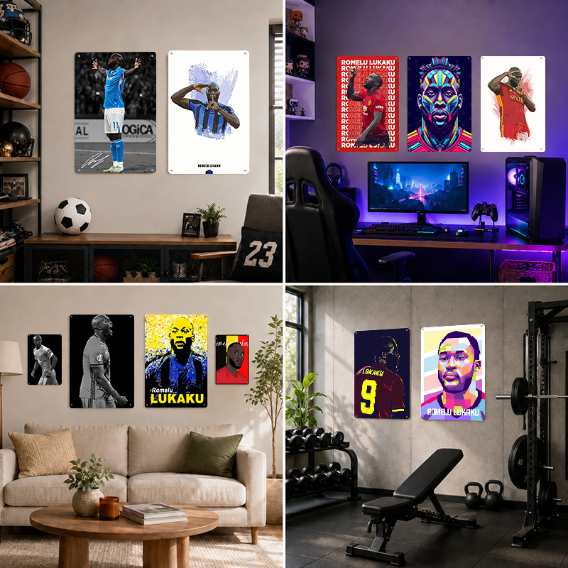 Affiches imprimées Romelu Luka - Home Gym Yes Or No avis et prix