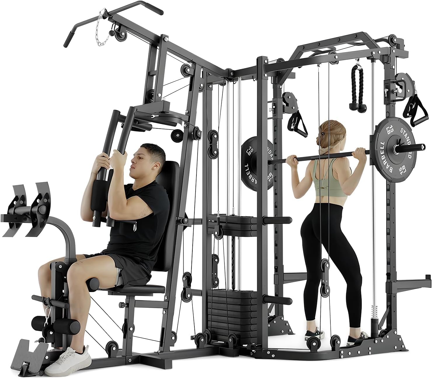 Machine SmithΔ à double statio - Home Gym Smith avis et prix